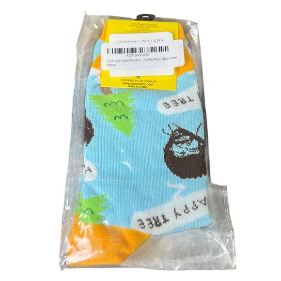 Ooh Geez Socks! Women's Bob Ross Tree NWT One Size Fits - Picture 2 of 4